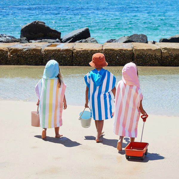 Dock & Bay Poncho - Kids - Malibu Pink Small (Age 3 to 5) (66x49cm) - Image 3