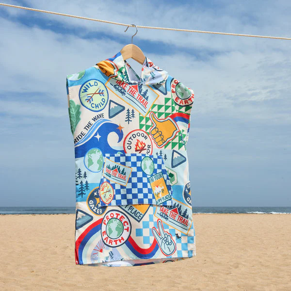 Dock & Bay Poncho - Kids - Into the Wild Small (Age 3 to 5) (66x49cm) - Image 2