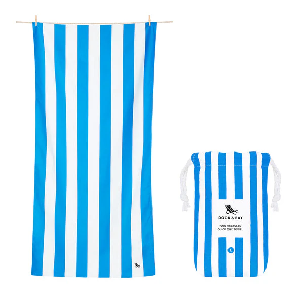 Dock & Bay Quick Dry Towel - Bondi Blue Large