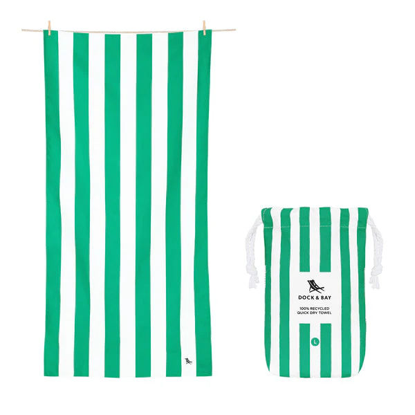 Dock & Bay Quick Dry Towel - Cancun Green Large