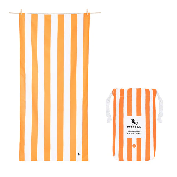 Dock & Bay Quick Dry Towel - Ipanema Orange Large