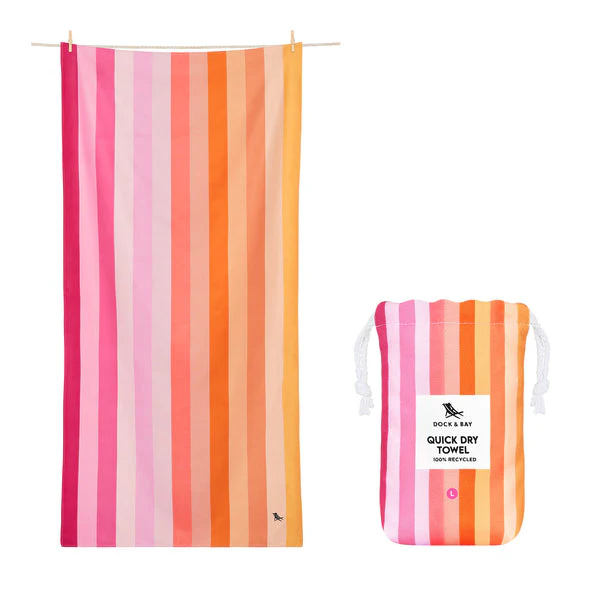 Dock & Bay Quick Dry Towel - Miami Sorbet Large