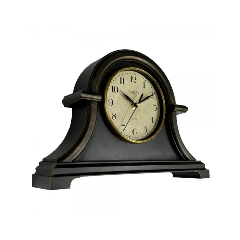 Dun Black Antique Napoleon Mantle Clock
