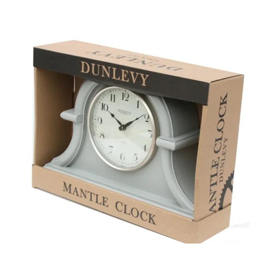 DUN Grey Napoleon Mantle Clock 32cm
