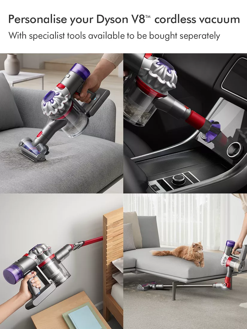 Dyson V8 New 400396-01 Cordless Vacuum Cleaner - Silver/Nickel - Hoover - Image 2