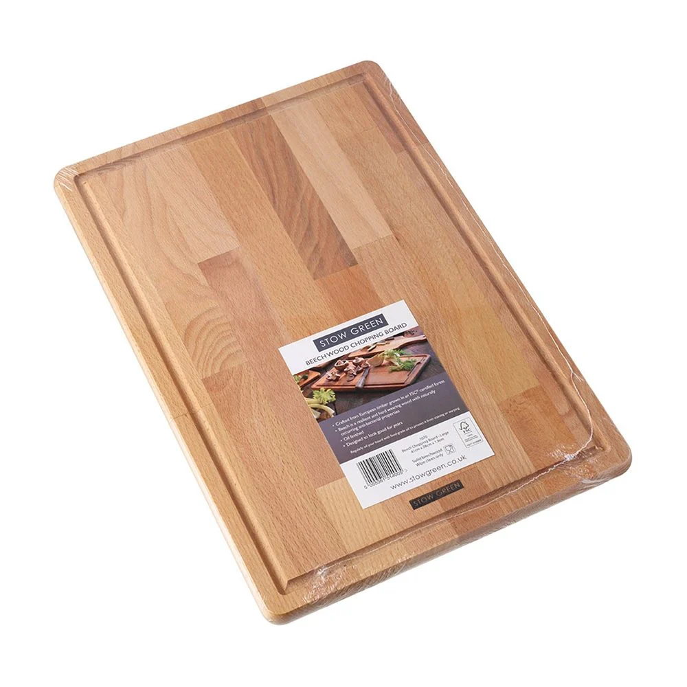 EDD BEECHWOOD CHOPPING BOARD LARGE 41 x28 x1.9cm - Image 2