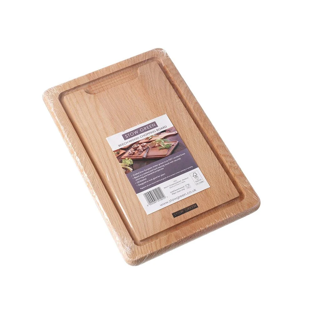 EDD BEECHWOOD CHOPPING BOARD MED 32 x 21 x 1.9cm - Image 2