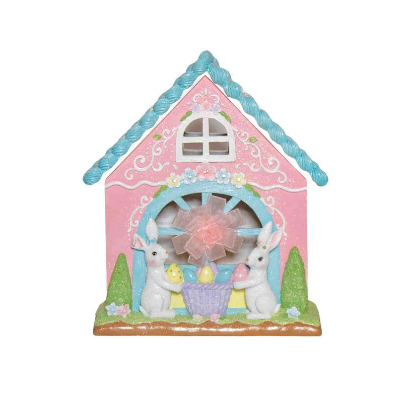 Elmes Ceramic LED B/o Lights Rabbits' House Y22.S45370