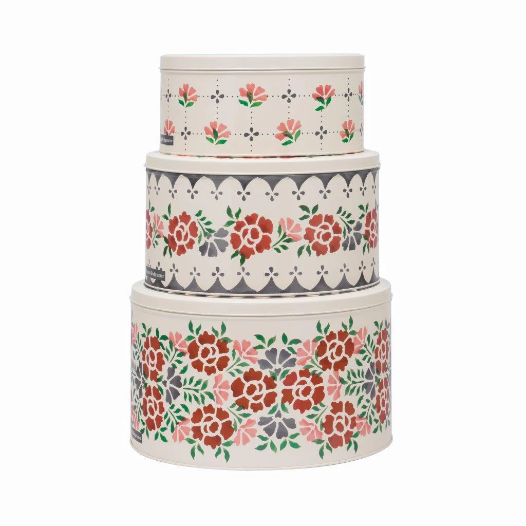 Emma Bridgewater - Antique Roses set 3 round cake tins