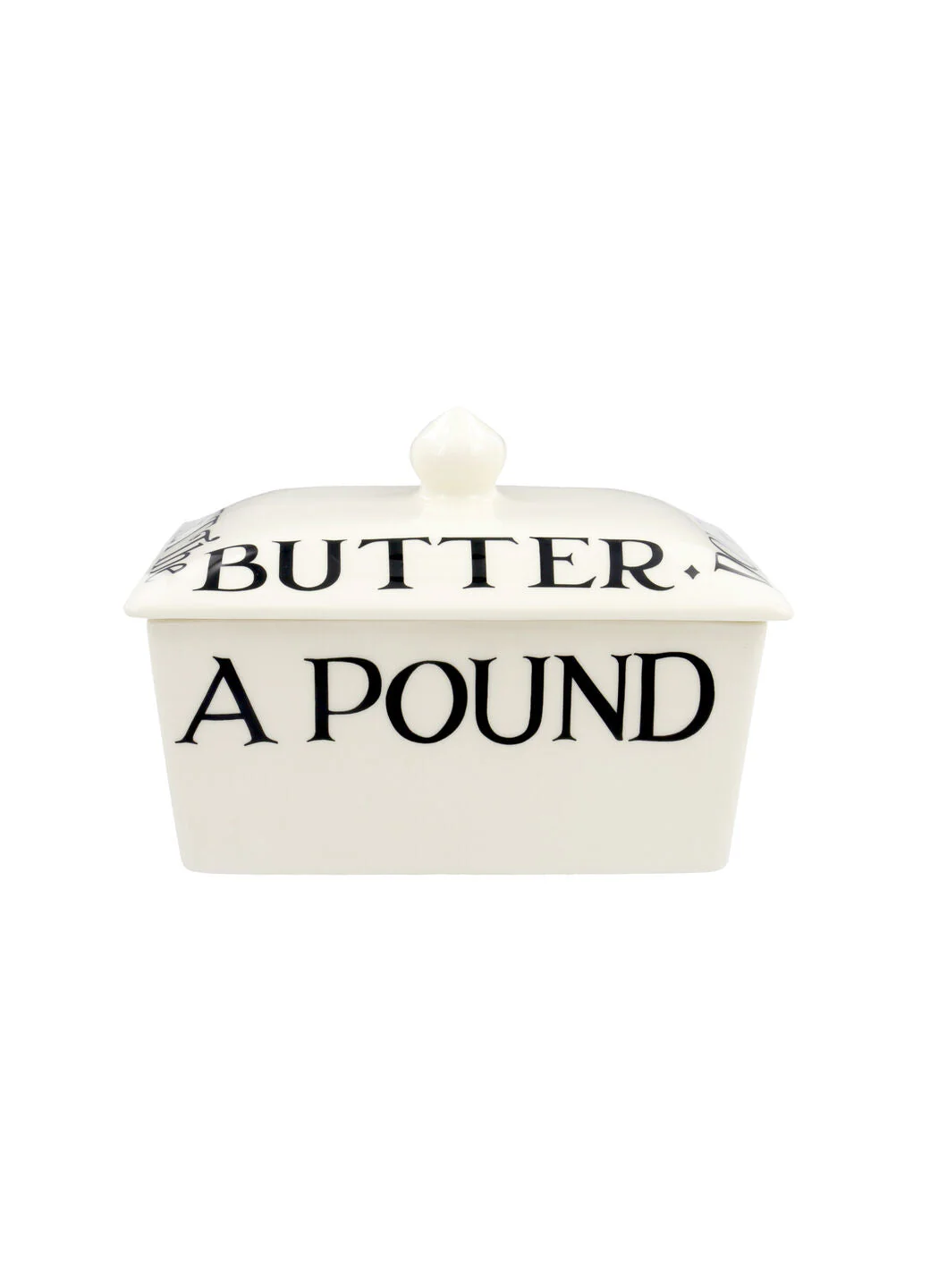 Emma Bridgewater Black Toast Half a Pound Small Butter Dish - Image 2