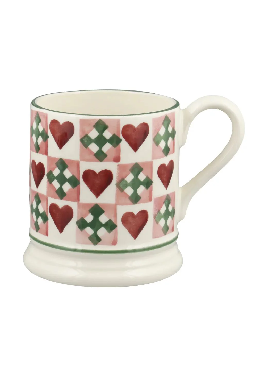 Emma Bridgewater Pink Quilts 1/2 Pint Mug