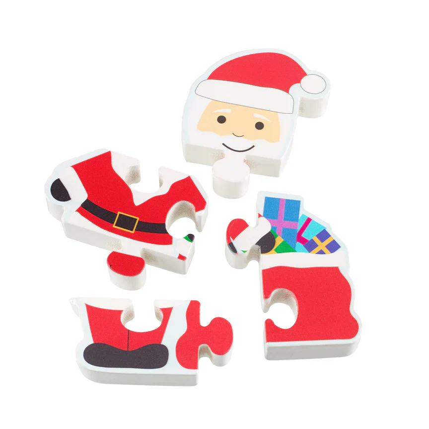 Orange Tree Toys Father Christmas Wooden Puzzle - Image 2