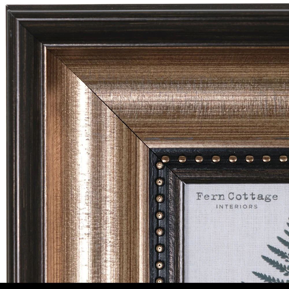 FERN COTTAGE 22107 BLACK & GOLD FRAME 4x6" - Image 2