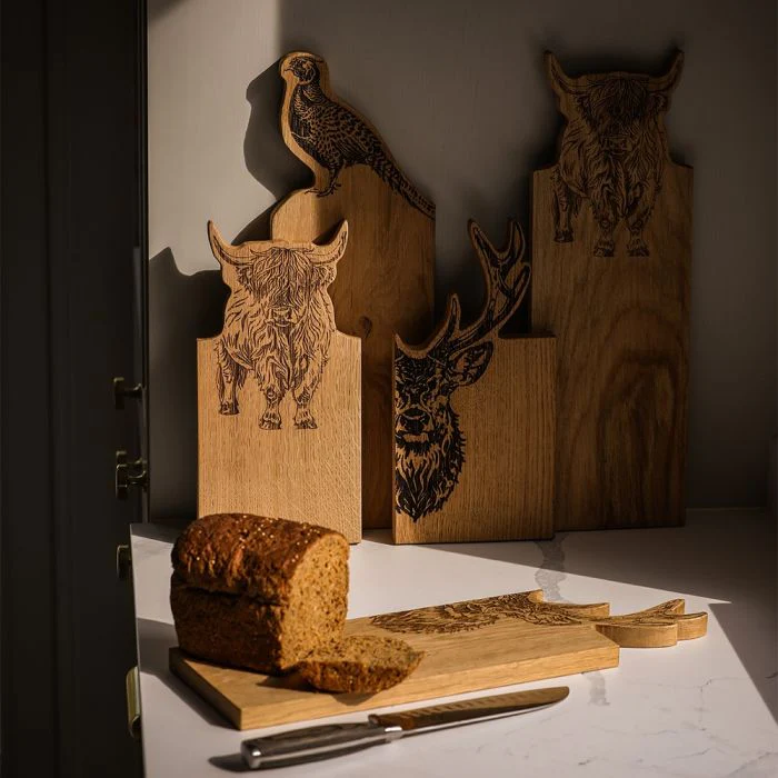Selbrae House Framed Oak Serving Board - Medium - Stag - Image 2