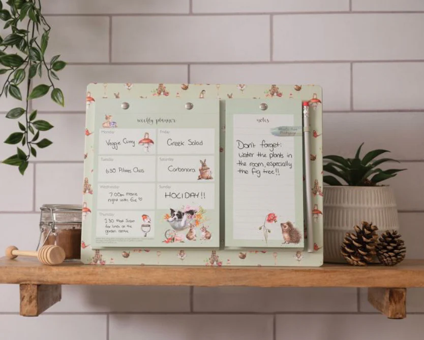 WRENDALE 'GARDEN FRIENDS' GARDEN ANIMAL WEEKLY & SHOPPING PLANNER PAD - Image 2