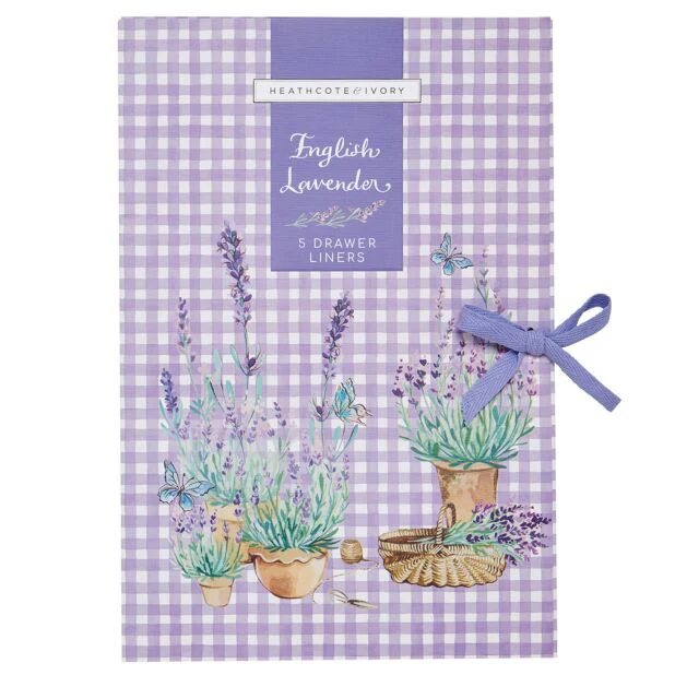Heathcote & Ivory English Lavender 5 Drawer Liners - Image 3