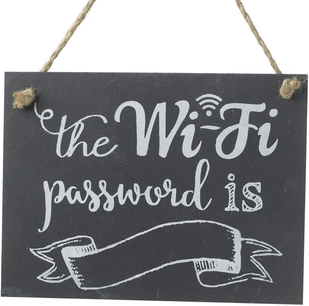 HS THE WIFI PASSWORD SIGN