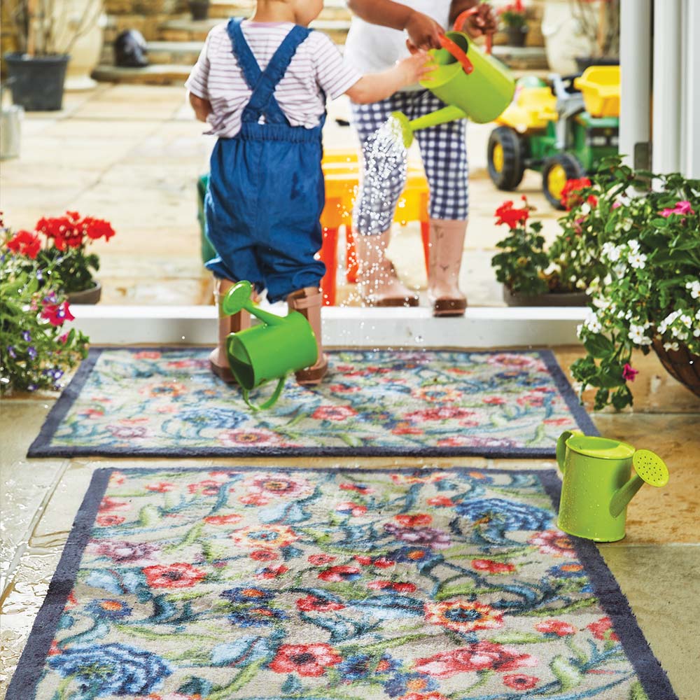 Hug Rug Garden Multi Floral Washable Runner 65x150cm. - Image 2