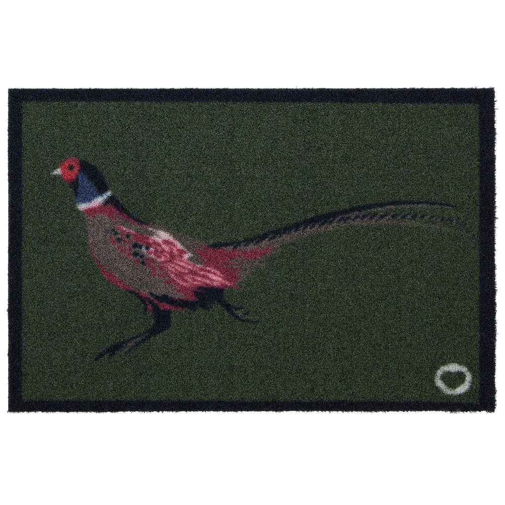 Hug Rug Pheasant Green 2 Washable Doormat 65x85cm