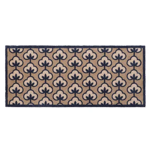 Hug Rug Retro Flower Neutral Washable Runner 65x150cm