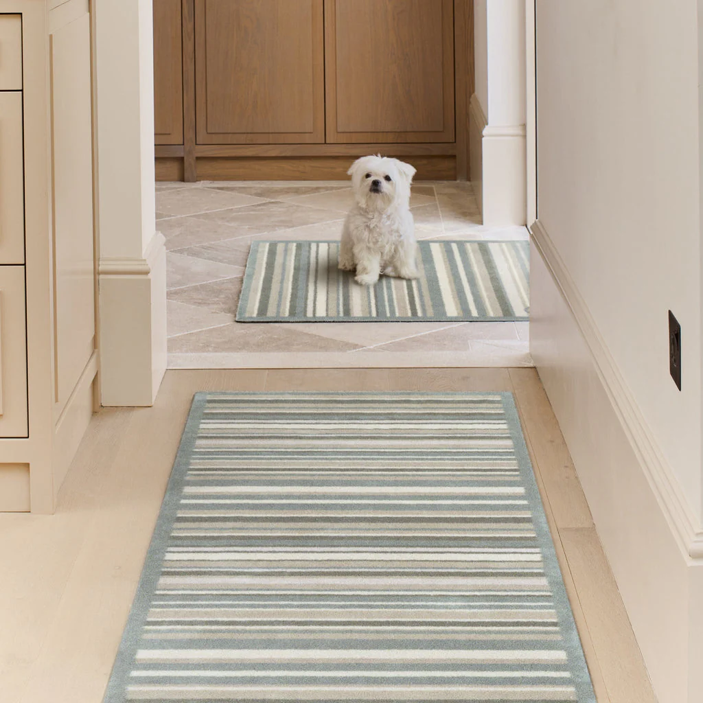 Hug Rug Sage Stripe Washable Runner 65x150cm - Image 2