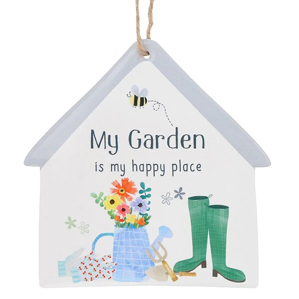 JD Happy Garden Hanging Plaque Garden