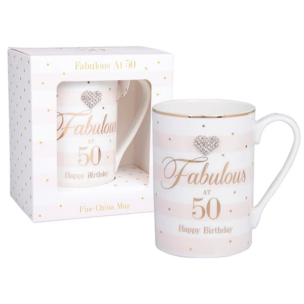 JD Mad Dots Birthday 50th mug