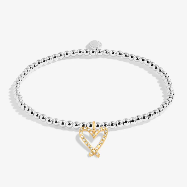 Joma A Little 'Be Bold Be Brave Be Beautiful' Bracelet In Silver And Gold Plating 7411 - Image 2