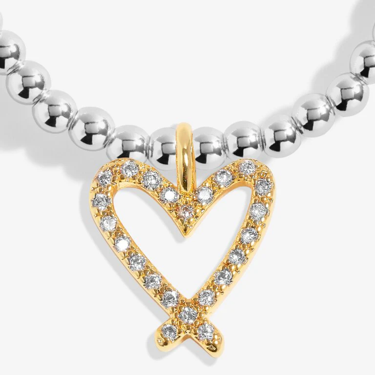 Joma A Little 'Be Bold Be Brave Be Beautiful' Bracelet In Silver And Gold Plating 7411 - Image 3