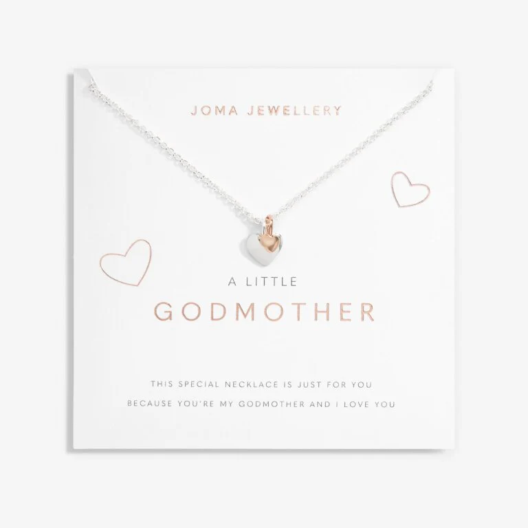 Joma A Little 'Godmother' Necklace In Silver Plating And Rose Gold Plating 6829