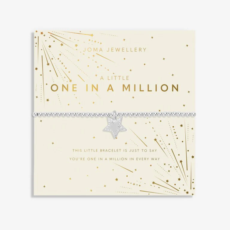 Joma A Little 'One In A Million' Bracelet In Silver Plating