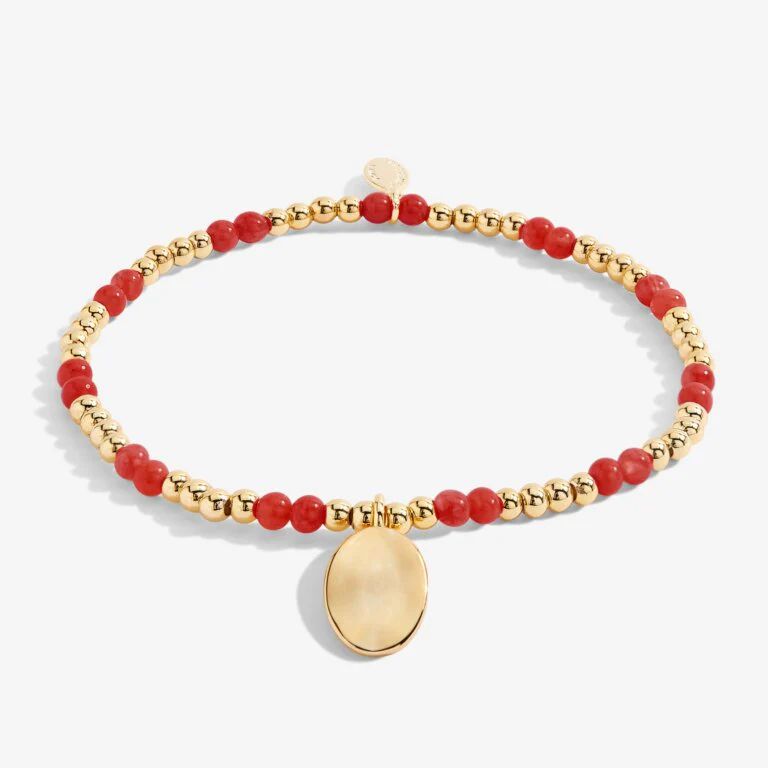 Joma Jewellery 6132 - January A Little Birthstone Gold Bracelet - Image 2