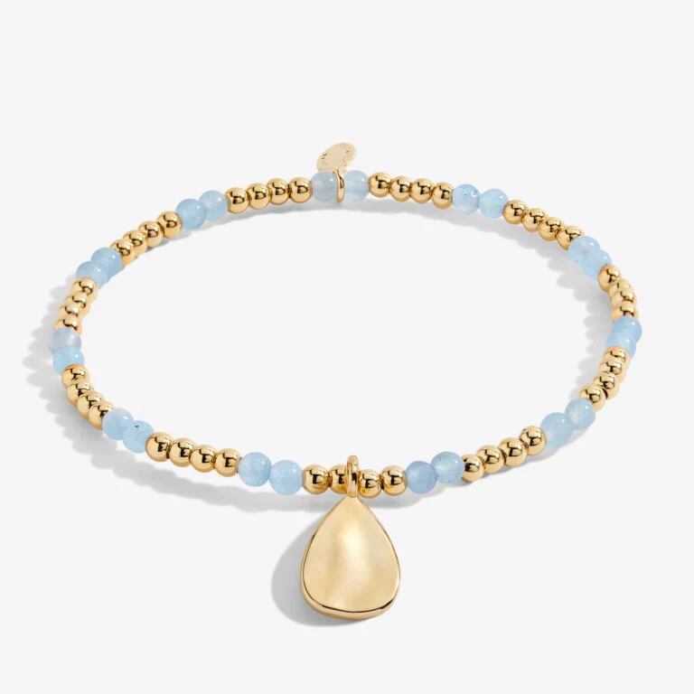 Joma Jewellery 6134 - March A Little Birthstone Gold Bracelet - Image 2