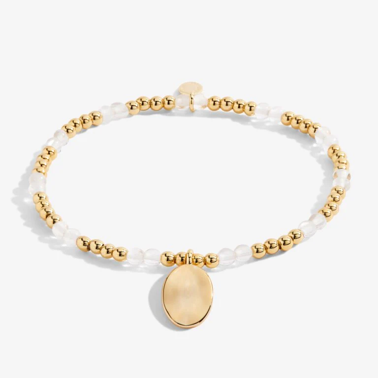 Joma Jewellery 6135 - April A Little Birthstone Gold Bracelet - Image 3