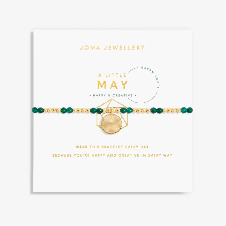 Joma Jewellery 6136 - May A Little Birthstone Gold Bracelet