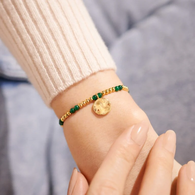 Joma Jewellery 6136 - May A Little Birthstone Gold Bracelet - Image 2