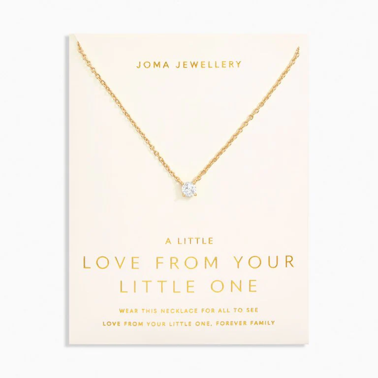 Joma Jewellery 6915 - Love From Your Little Ones 'One' Necklace In Gold Plating