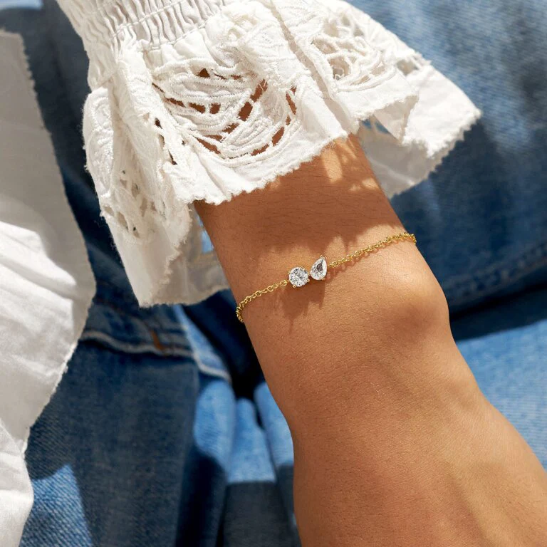 Joma Jewellery 6919 - Love From Your Little Ones 'Two' Bracelet In Gold Plating - Image 3