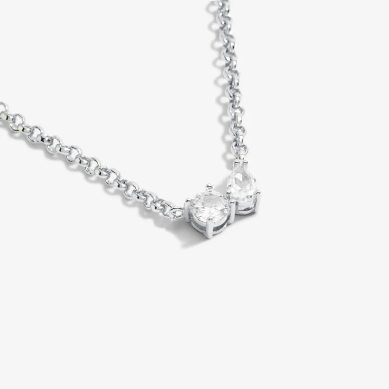 Joma Jewellery 7299 - Love From Your Little Ones 'Two' Necklace In Silver Plating - Image 2
