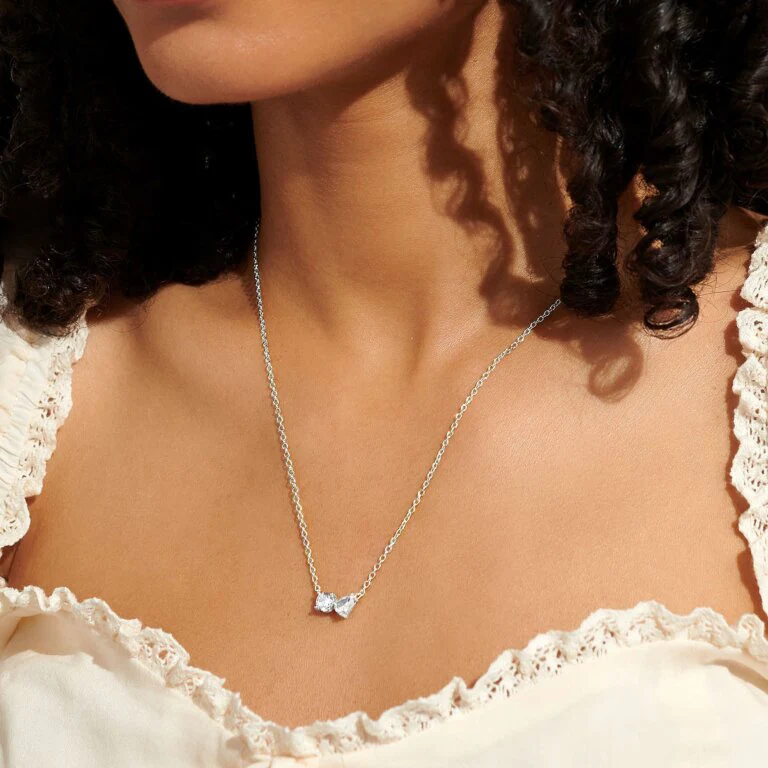 Joma Jewellery 7299 - Love From Your Little Ones 'Two' Necklace In Silver Plating - Image 3
