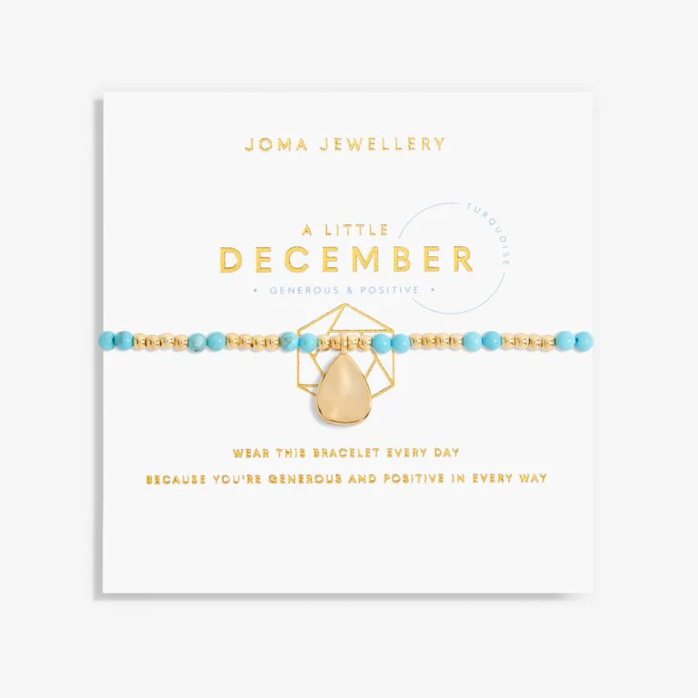 Joma Jewellery 6143 - December A Little Birthstone Gold Bracelet