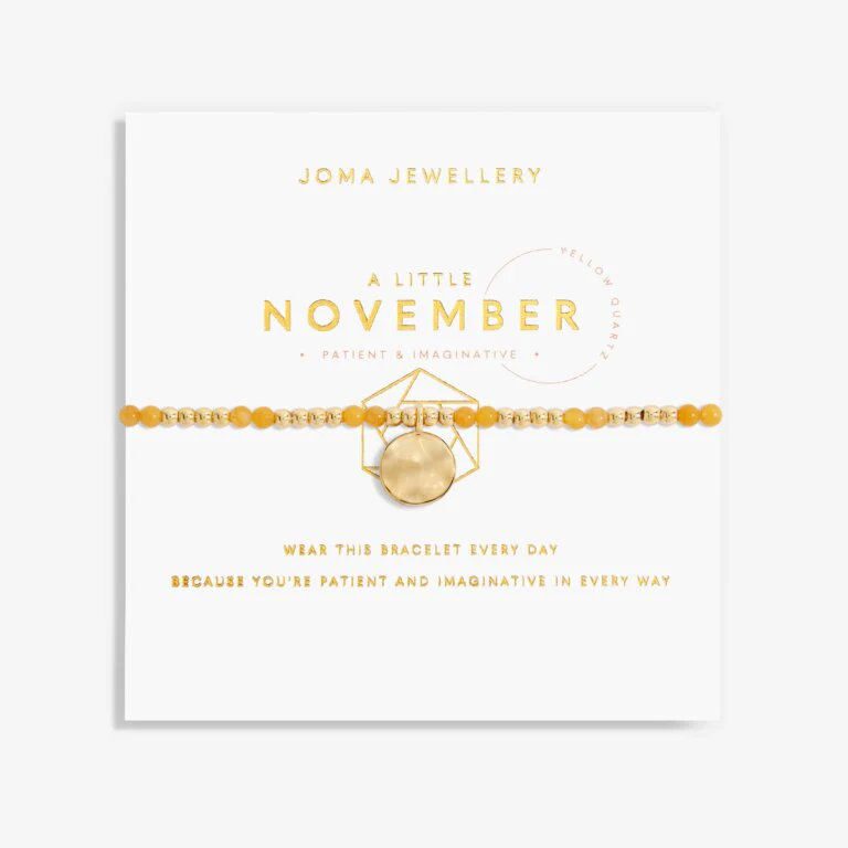 Joma Jewellery 6142 - November A Little Birthstone Gold Bracelet