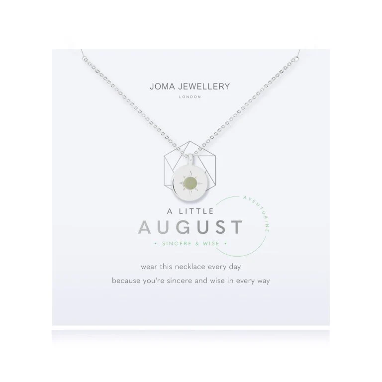 Joma Jewellery 4661 - Birthstone A Little Necklace August Aventurine