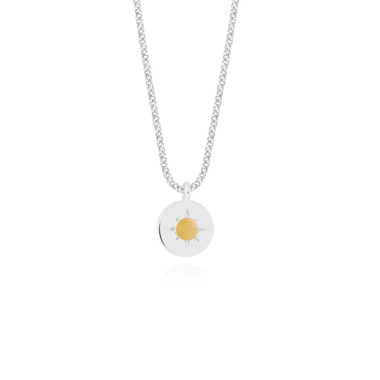 Joma Jewellery 4664 - Birthstone A Little Necklace November Yellow Quartz - Image 2