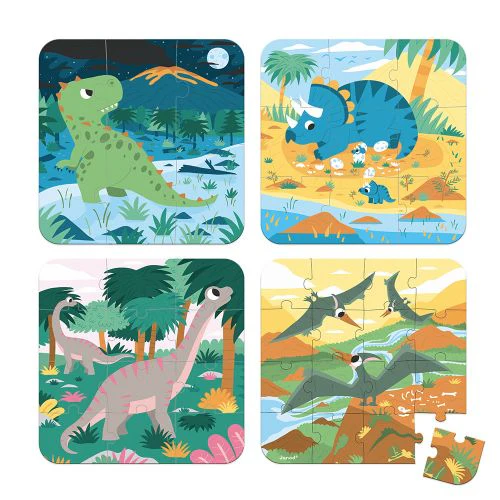 Jonod 4 Puzzles Dinosaurs Jigsaw - Image 2