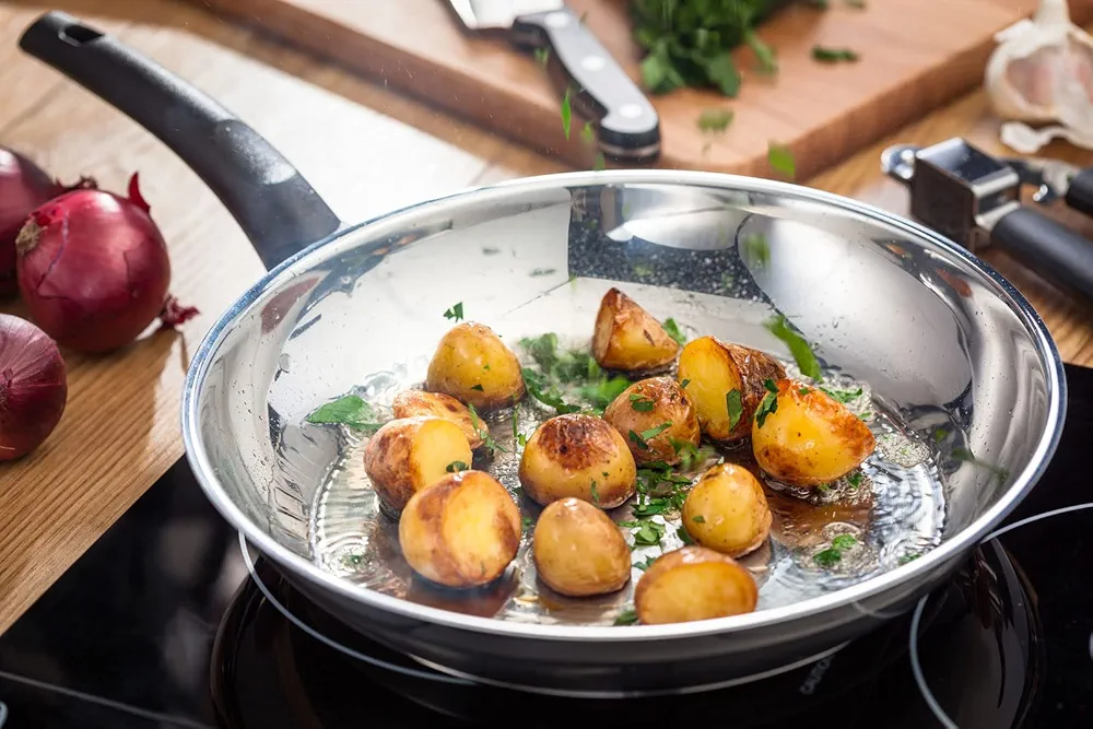 Judge Essentials Stainless Steel 24cm Saute Pan - Image 2
