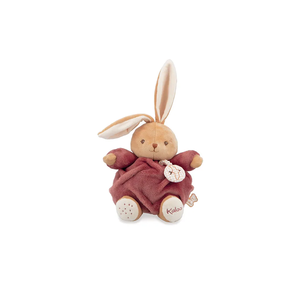 Kaloo Chubby Rabbit Burgundy 17cm