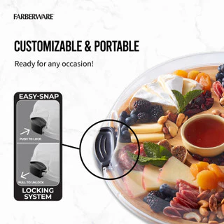 KC Farberware Build-a-Board Bamboo Divided Serving Board, 35.5CM - Image 5
