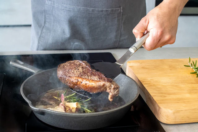 Kitchen Craft Oval Handled Stainless Steel Non-Stick Flexible Turner - Image 2