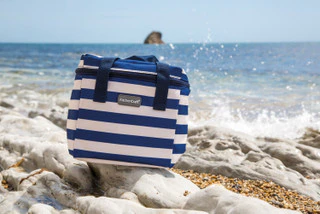 KitchenCraft Lulworth Nautical-Striped Small Cool Bag - Image 2